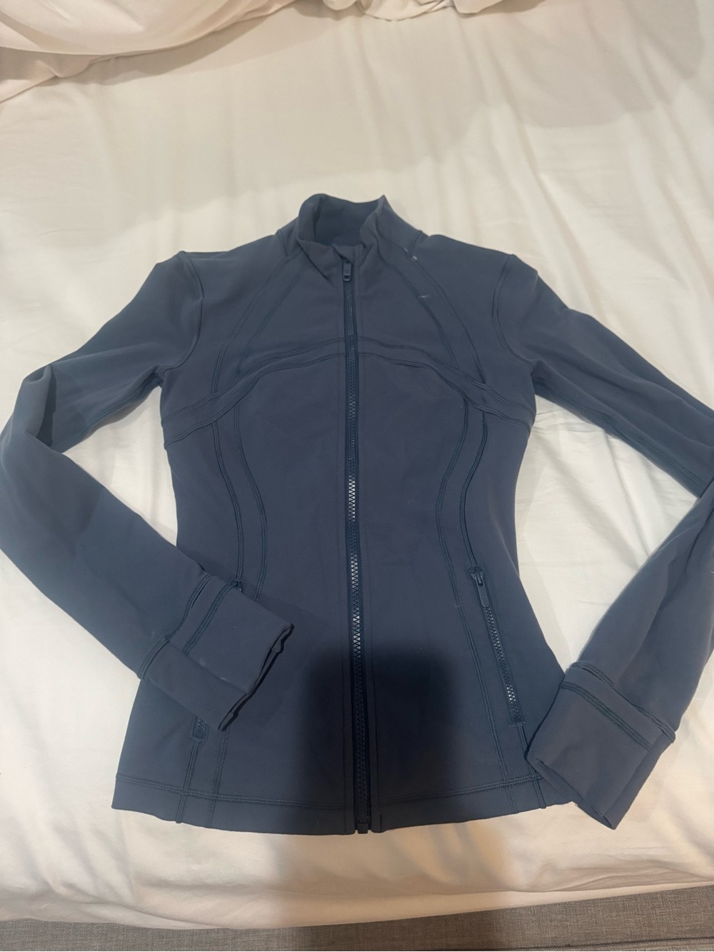 Lululemon Define Jacket Size 2 Blue Zip Up Athletic Slim Fit - Picture 4 of 8
